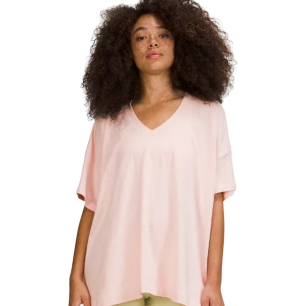 LULULEMON Side Tie V-Neck Tee